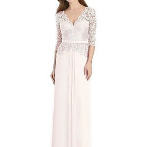 Jenny Packham Lace Maxi Dress in Cream
